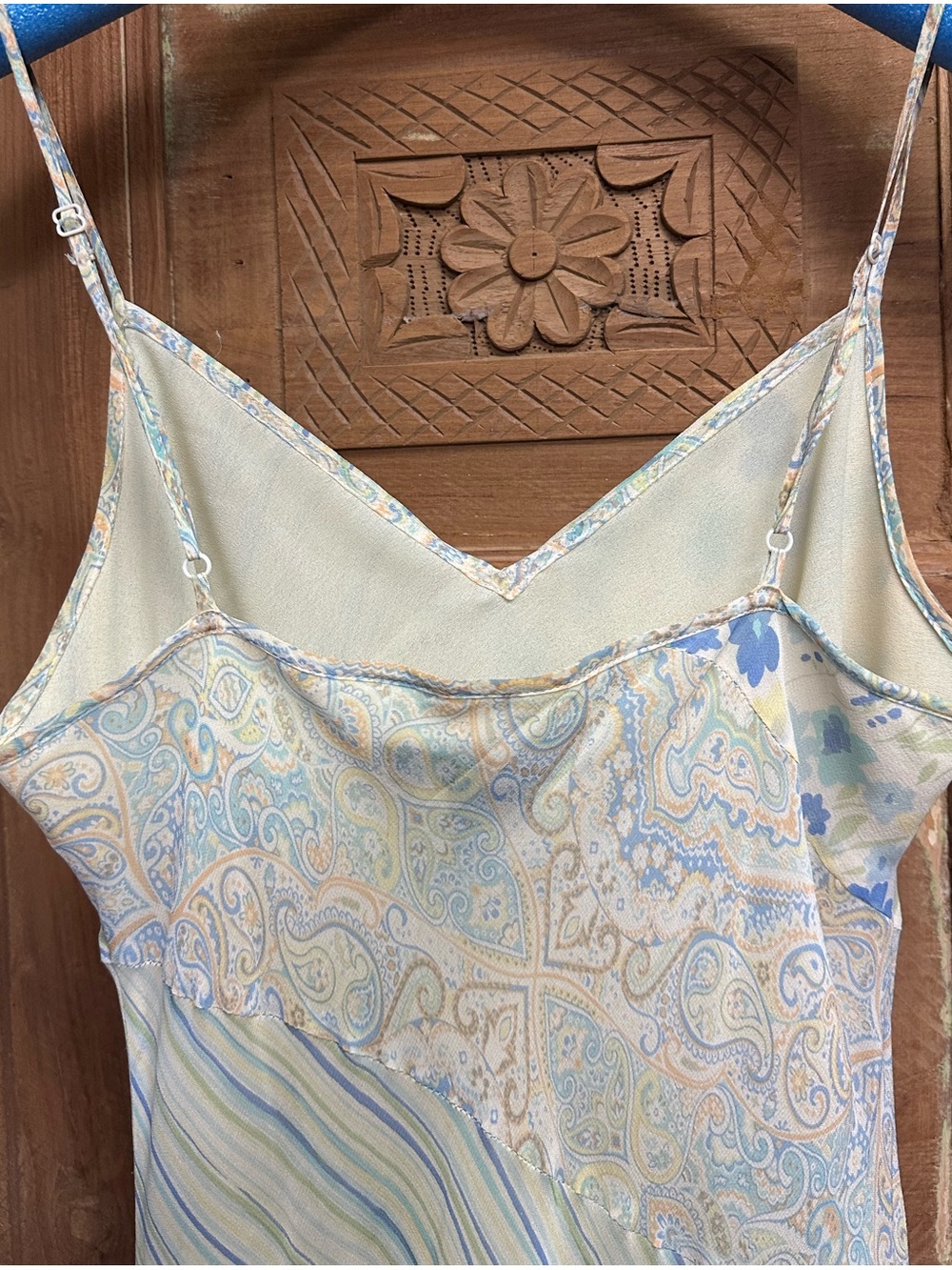 Boho sundress dressy casual adjustable straps asymmetrical high low hem beach - Picture 7 of 9